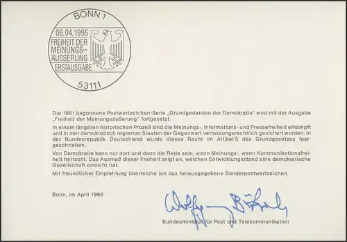 MinKa 13/1995 Demokratie - Meinungsäußerung