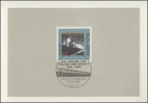 MinKa 39/1995 Victimes Division et violence, Mur de Berlin