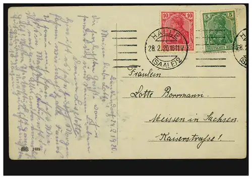 AK R. Borrmeister couple d'amour - Quand je vois dans tes yeux', 1920