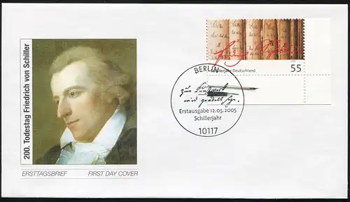 2461 Schillerjahr FDC Berlin