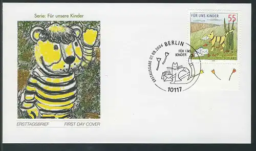 2557 Für uns Kinder Kater FDC Berlin