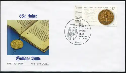 2511 FDC Bullen d'or Bonn