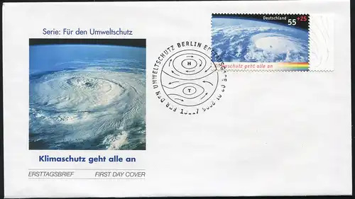 2508 Umweltschutz Klimaschutz Wirbelsturm FDC Berlin