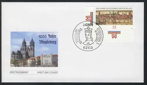 2487 Magdeburg sur FDC Bonn