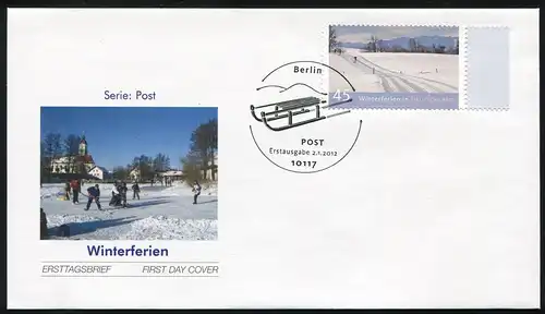 2904 Post: vacances d'hiver 2012, FDC Berlin