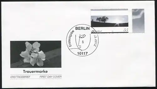 2920 marque de deuil: Paysage 2012, FDC Berlin