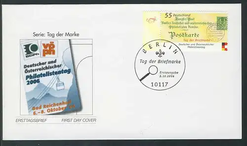 2565 Journée du timbre - Carte postale historique FDC Berlin