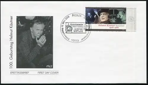 2654 Käutner auf FDC ESSt Bonn