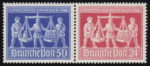 W Zd 3 Messe Hannover mit PLF 970 VI gebrochene Null, Feld 65, ** postfrisch