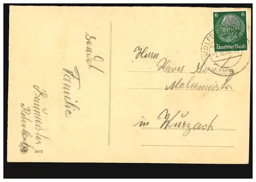 Date de ciseaux - Nain et Engel, maison d'édition P.&.R., WOLFEG 2.12.1936