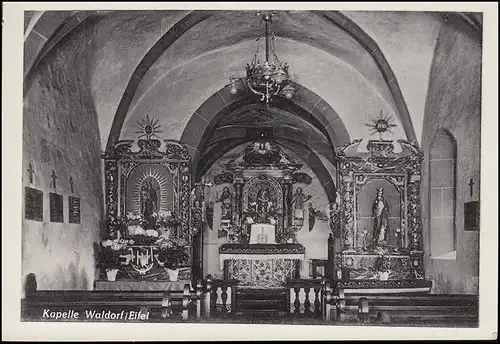 Le temple de Waldorf par l'intermédiaire de Blankenheiim sur AK SSt BLANKENHEIM 1958