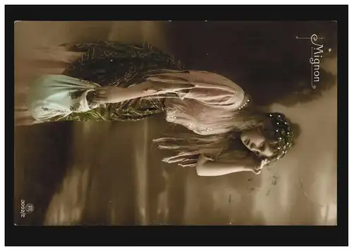 Mode-AK Figur Mignon - Frau in Theater-Outfit, Pirat, EMS 10.7.1911