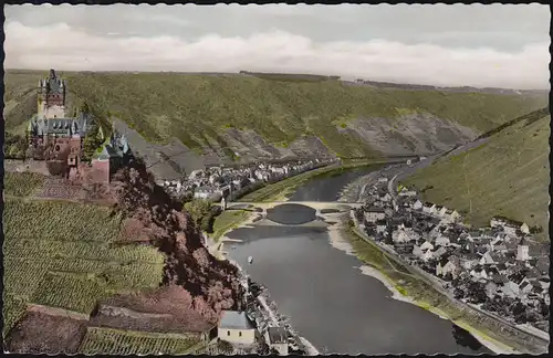 Leyenkaul, temple de la poste de campagne sur KAISERSESCH 4.10.1958 sur AK Cochem sur la Moselle