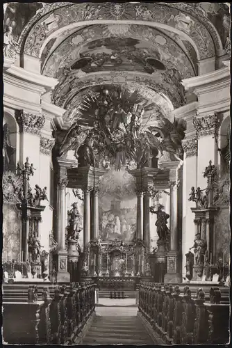 Le temple de Banz (Château de Banz) sur l'église AK, SSt LICHTENFELS 9.6.1958