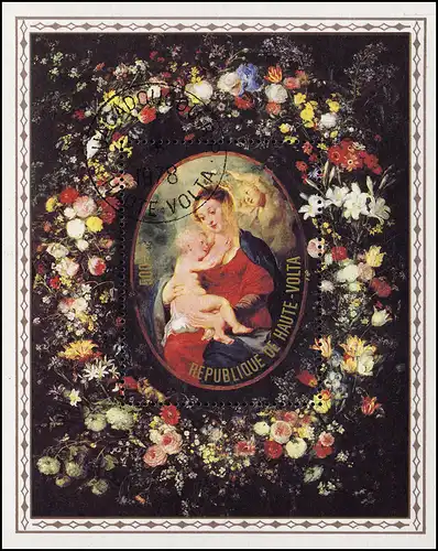 Burkina Faso / Obervolta: 400. Geburtstag Peter Paul Rubens 1978, Block O