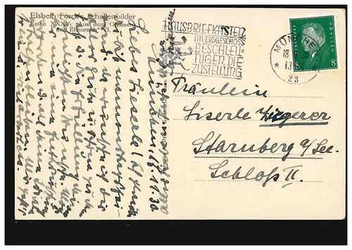 Ciseaux de puits AK - Musiciens et anges, MUNICH 18.2.1930