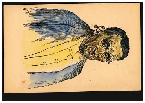 Artiste AK F. Müller-Münster: Notre Vieil - vieil homme, inutilisé