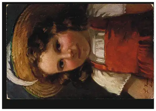 AK Artiste Ludwig Kraus: Fille à Tracht, MANNHEIM 20.3.1917