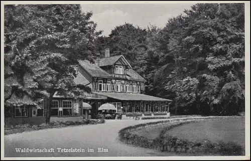 Templier de la poste de campagne Sambabenen bühr SCHÖNINGEN (BRAUNSCHWEIG) 1938 sur AK