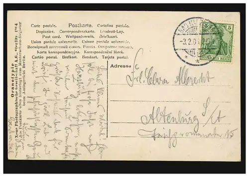 Fille AK de mode comme Waldnymphe, BAD HARZBURG 3.2.1903