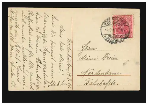 Mode AK Femme dans le look marin, RODENKIRCHEN (OLDenBURG) 16.2.1919