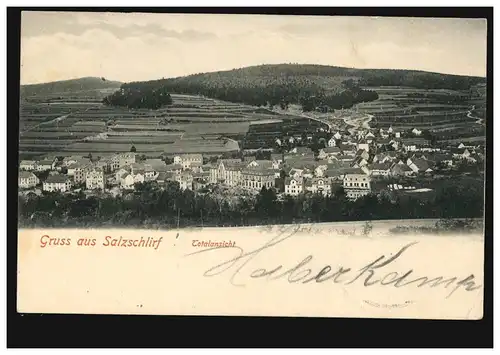 AK Graus de salin - vue totale 5.6.1902 selon ODENKIRCHEN 6.6.02