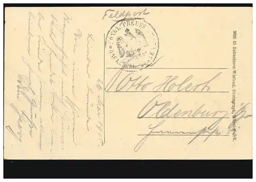 AK Gruss de Günsbach (Münstertal) - vue panoramique, carte postale 1915