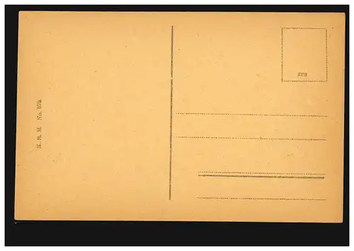 AK Salut du Rhin: Drachenburg, Verlag K.M.S., inutilisé