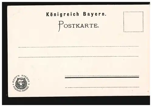 Salutation AK de Linderhof, marque d'usine de force de Remy, non utilisé