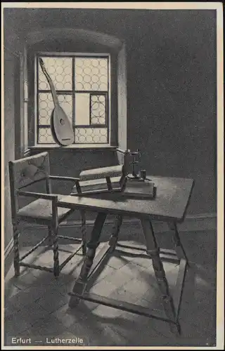 Temple de Landpost Vollersroda sur WEIMAR 9.6.33 sur AK Erfurt Lutherzell