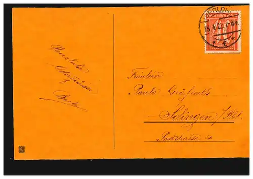 AK Coupe des Ciseaux Salut de Pâques / Mode: Couple dansant dans le rococo, ISEROLOHN 15.4.22