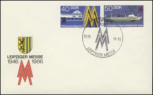 U 4 Leipziger Messe und Fabriktrawler 1986, SSt Leipzig/Messe 6.9.85