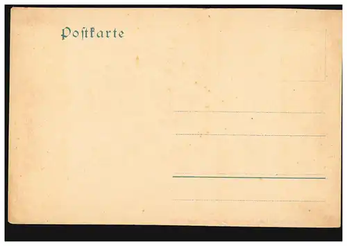 AK Graus de la montagne de Fichtel avec tête de boeuf et tour de gueule, inutilisé