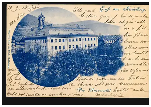 Post de FRANKFURT (MAIN) - BASEL ZUG 7 - 17.9.02 à l'Université AK Heidelberg