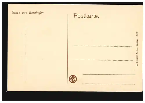 AK Gruse de Bornhofen: Autel avec image de grâce, maison d'édition Schneider Nachf. inutilisé