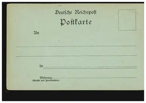 AK Salutation de Potsdam: Château Sanssouci la nuit, édition Goldiner, non utilisé