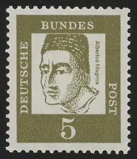 347x Bed. Deutsche 5 Pf OHNE Fluo, Einzelmarke mit Zählnummer, postfrisch **