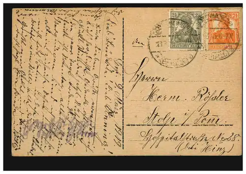 AK Paysage artistique avec montagne, GREFENHAINICHEN (BZ. HALLE) 10.3.19