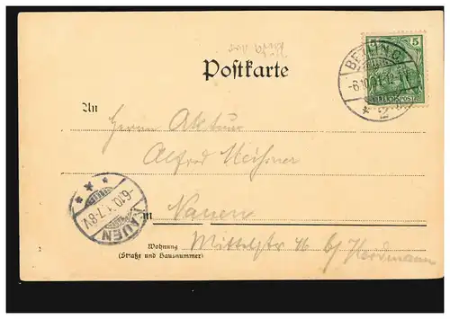 AK Berlin: Totalansicht vom Rathausturm gesehen, BERLIN C. 2 De 6.10.1901