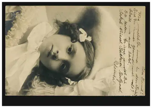 Filles AK enfants avec boucle et chapeau, BALGACH (ST. GALLEN) 24.8.1905