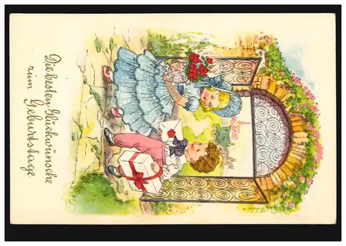 Krems Stein Wachaau La ville romantique du vin comme une publicité-O enfants-AK KREMS 26.9.56