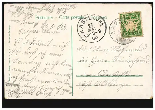 Mode AK femme en robe de fleurs rouge vin, par KASTL/obb. 27.5.108