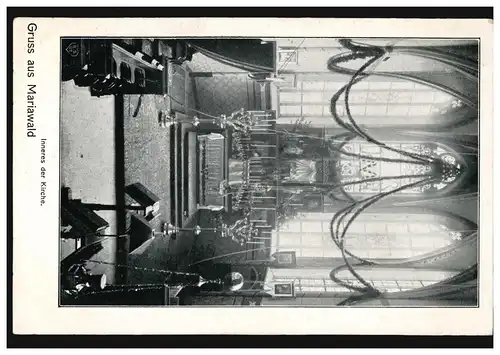 AK Salutation de Mariawald: intérieur de l'église, inutilisé