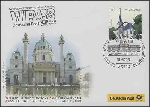 Ausstellungsbeleg Nr. 134 WIPA Wien 2008