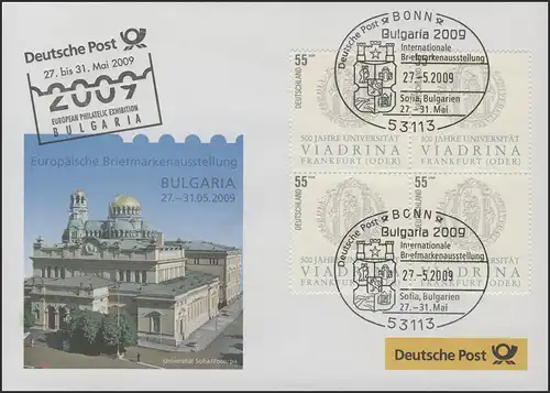 Document d'exposition no 140 BULGARIA Sofia 2009