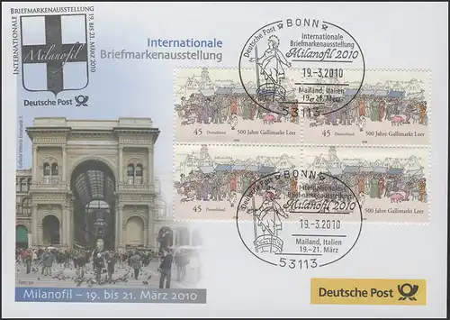 Ausstellungsbeleg Nr. 147 MILANOFIL Milano 2010