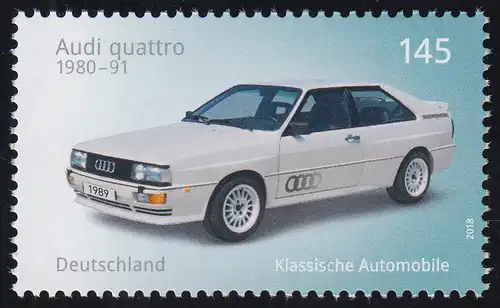 3367 Automobile - Audi quattro, nassklebend, **