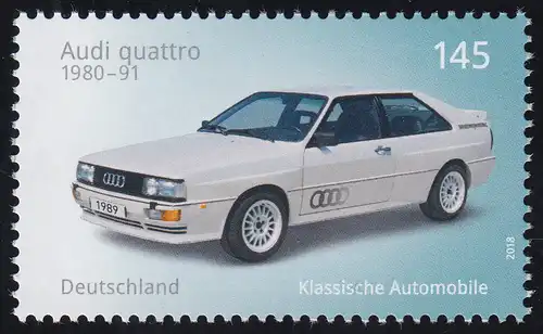 3367 Automobiles - Audi quattro, autocollant, **