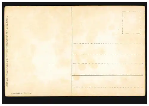 Mode AK Blonde femme en robe bleue, édition Meissner & Livre Leipzig, inutilisé