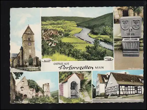 AK Salutation de 6981 protètes de village / Main avec 6 images, 21.7.1965